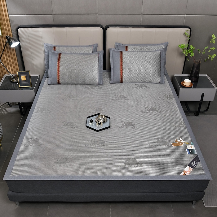 91家纺网 家纺一手货源 找家纺 （总）小牛席业 2026新款加厚天鹅冰藤席系列