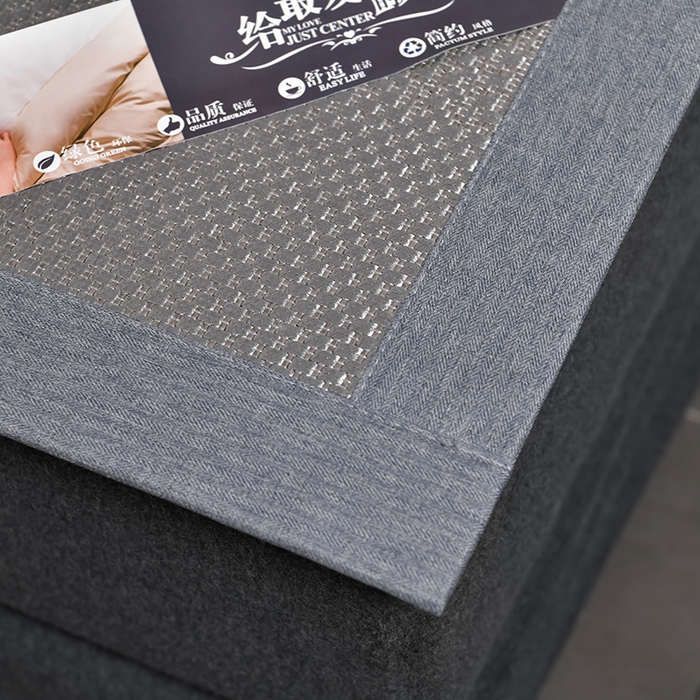 91家纺网 家纺一手货源 找家纺 小牛席业 2026新款加厚天鹅冰藤席系列 加厚款-天鹅冰藤席（浅灰）