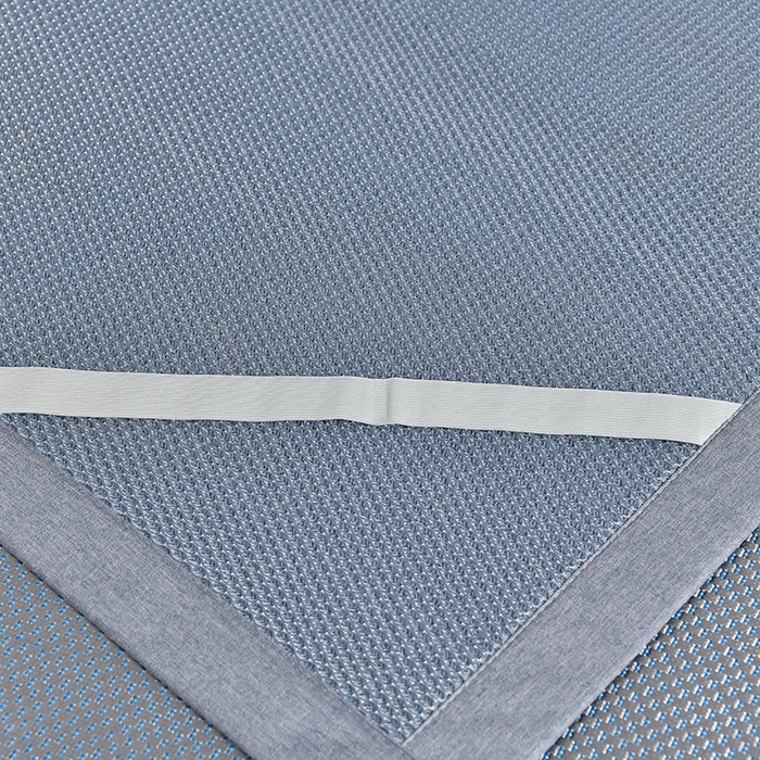 91家纺网 家纺一手货源 找家纺 小牛席业 2026新款加厚天鹅冰藤席系列 加厚款-天鹅冰藤席（蓝色）