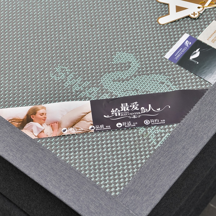 91家纺网 家纺一手货源 找家纺 小牛席业 2026新款加厚天鹅冰藤席系列 加厚款-天鹅冰藤席（绿色）