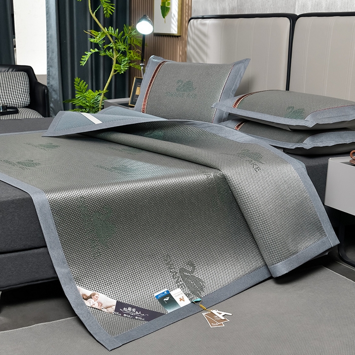 小牛席业 2026新款加厚天鹅冰藤席系列 加厚款-天鹅冰藤席（墨绿）