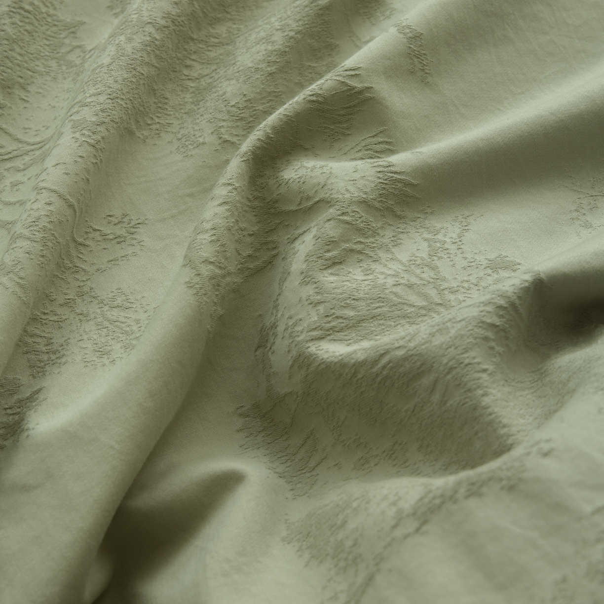 91家纺网 家纺一手货源 找家纺 宜代光年 2026年新款全棉厚织提花四件套系列（第一批花型）极有家花型 小郁葱-浅绿