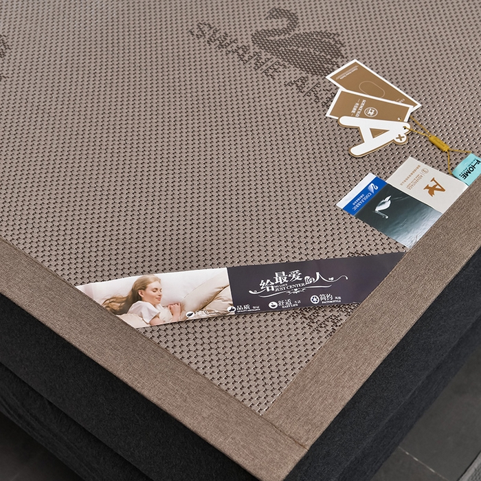 91家纺网 家纺一手货源 找家纺 小牛席业 2026新款加厚天鹅冰藤席系列 加厚款-天鹅冰藤席（香槟）