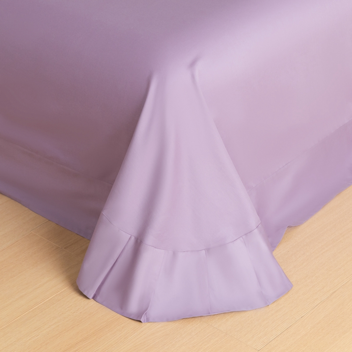 91家纺网 家纺一手货源 找家纺 秀色家纺 2026新款高端100pro新疆长绒棉床上四件套全棉纯棉四季纯色双拼高级感礼品团购四件套-米朵 米朵-茱萸粉+乌梅紫