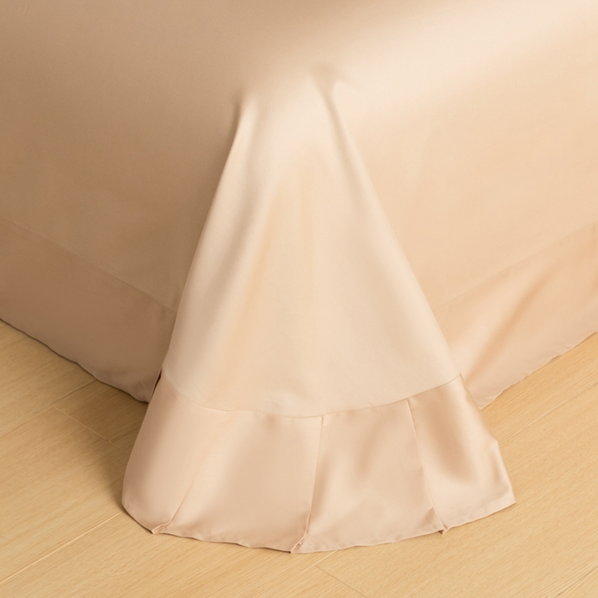 91家纺网 家纺一手货源 找家纺 秀色家纺 2026新款高端100pro新疆长绒棉床上四件套全棉纯棉四季纯色双拼高级感礼品团购四件套-米朵 米朵-茱萸粉+香槟金