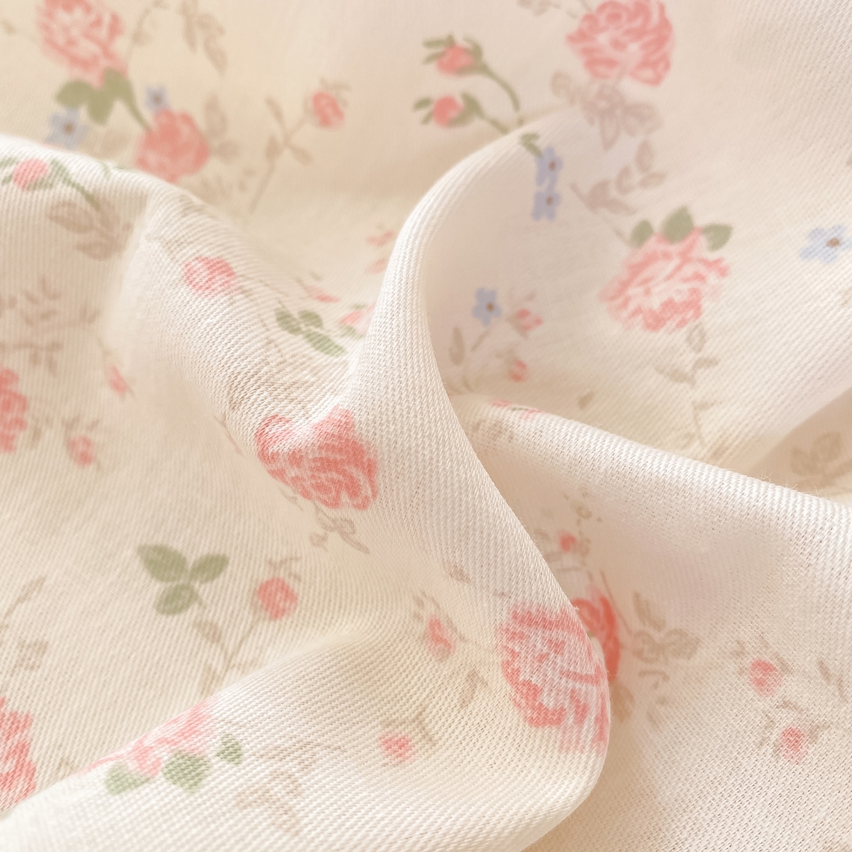 91家纺网 家纺一手货源 找家纺 女子家纺 2026新款全棉纯棉印花小清新系列单床笠单品床笠床笠单件 花中仙子