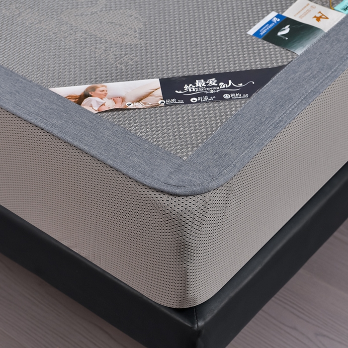 91家纺网 家纺一手货源 找家纺 小牛席业 2026新款加厚款-天鹅冰藤席系列（床笠款） 天鹅冰藤席系列（床笠款）-灰色