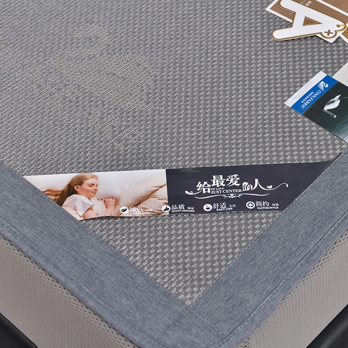 91家纺网 家纺一手货源 找家纺 小牛席业 2026新款加厚款-天鹅冰藤席系列（床笠款） 天鹅冰藤席系列（床笠款）-灰色