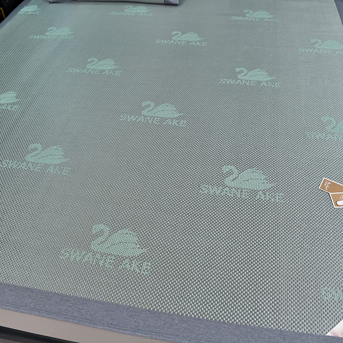 91家纺网 家纺一手货源 找家纺 小牛席业 2026新款加厚款-天鹅冰藤席系列（床笠款） 天鹅冰藤席系列（床笠款）-绿色