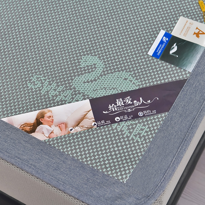 91家纺网 家纺一手货源 找家纺 小牛席业 2026新款加厚款-天鹅冰藤席系列（床笠款） 天鹅冰藤席系列（床笠款）-绿色