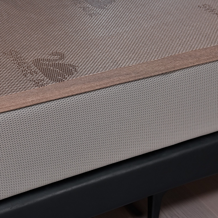 91家纺网 家纺一手货源 找家纺 小牛席业 2026新款加厚款-天鹅冰藤席系列（床笠款） 天鹅冰藤席系列（床笠款）-香槟