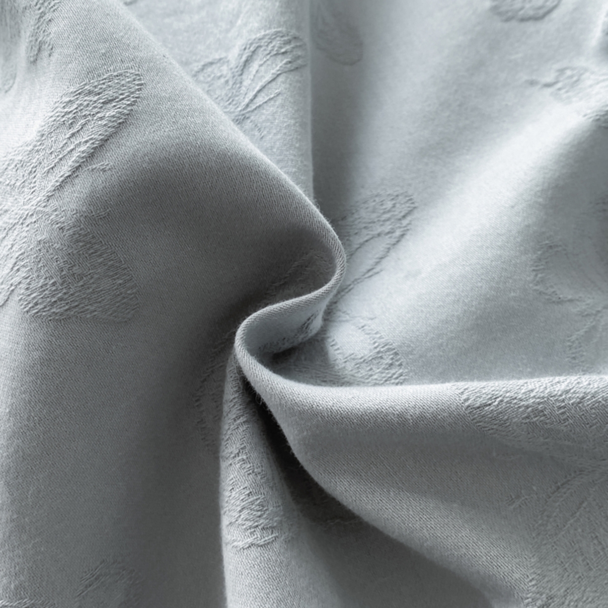 91家纺网 家纺一手货源 找家纺 宜代光年 2026年新款全棉纯棉厚织提花四件套系列（第一批花型） 蝶梦悠悠-浅蓝