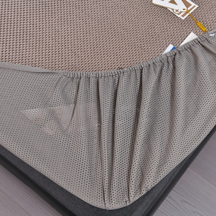 91家纺网 家纺一手货源 找家纺 小牛席业 2026新款加厚款-天鹅冰藤席系列（床笠款） 天鹅冰藤席系列（床笠款）-香槟