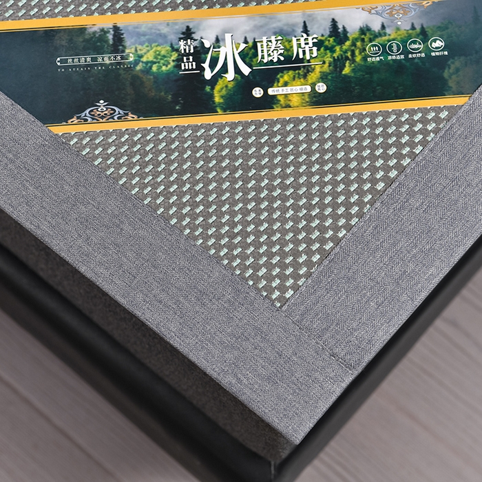 91家纺网 家纺一手货源 找家纺 （总）小牛席业 2026新款加厚款叶语冰藤席系列