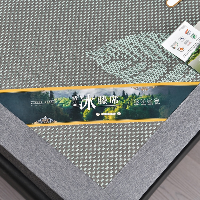 91家纺网 家纺一手货源 找家纺 （总）小牛席业 2026新款加厚款叶语冰藤席系列