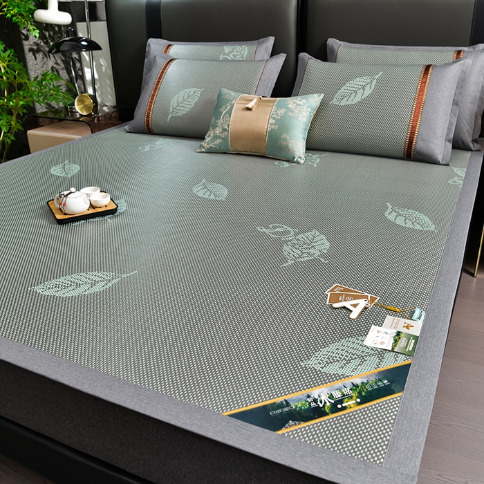 91家纺网 家纺一手货源 找家纺 （总）小牛席业 2026新款加厚款叶语冰藤席系列