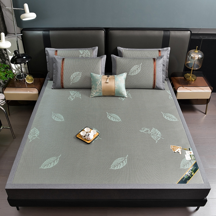 91家纺网 家纺一手货源 找家纺 （总）小牛席业 2026新款加厚款叶语冰藤席系列