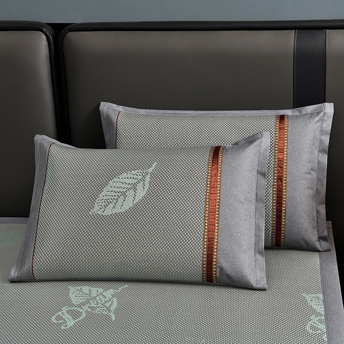 91家纺网 家纺一手货源 找家纺 （总）小牛席业 2026新款加厚款叶语冰藤席系列