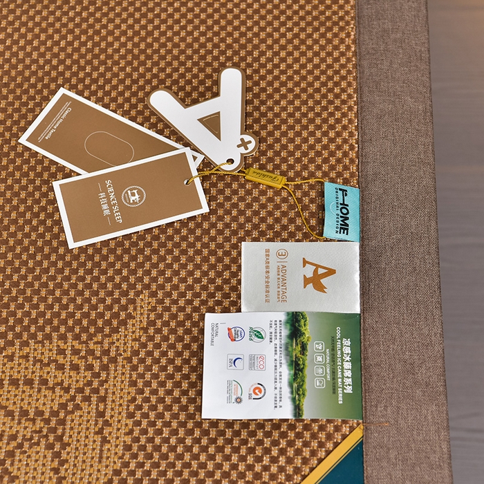 91家纺网 家纺一手货源 找家纺 小牛席业 2026新款加厚款叶语冰藤席系列 加厚款-叶语冰藤席-咖色