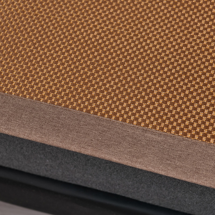 91家纺网 家纺一手货源 找家纺 小牛席业 2026新款加厚款叶语冰藤席系列 加厚款-叶语冰藤席-咖色