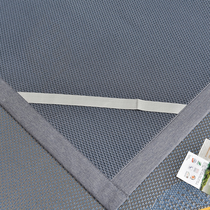 91家纺网 家纺一手货源 找家纺 小牛席业 2026新款加厚款叶语冰藤席系列 加厚款-叶语冰藤席-蓝色