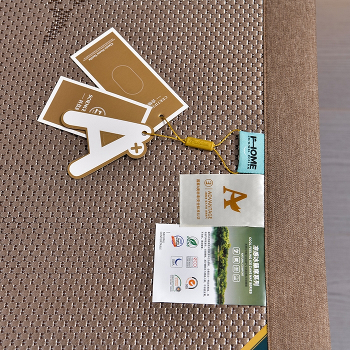 91家纺网 家纺一手货源 找家纺 小牛席业 2026新款加厚款叶语冰藤席系列 加厚款-叶语冰藤席-香槟