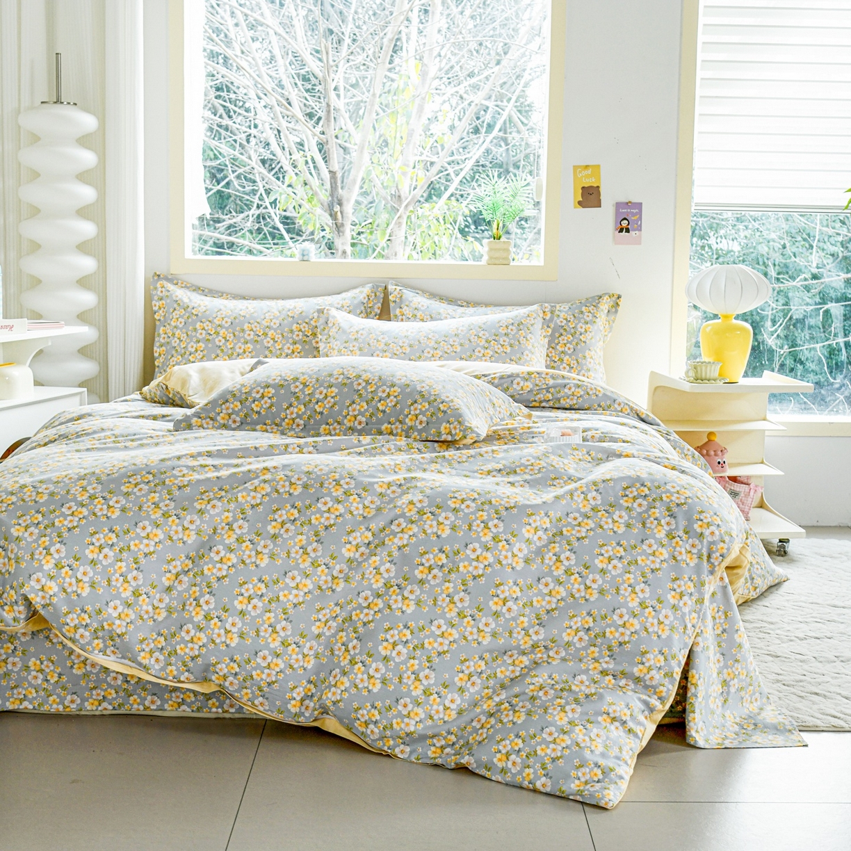 91家纺网 家纺一手货源 找家纺 缘舒家纺 2026新款全棉纯棉印花单被套被套单件 繁花