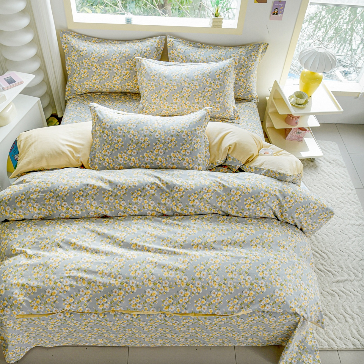 91家纺网 家纺一手货源 找家纺 缘舒家纺 2026新款全棉纯棉印花单被套被套单件 繁花