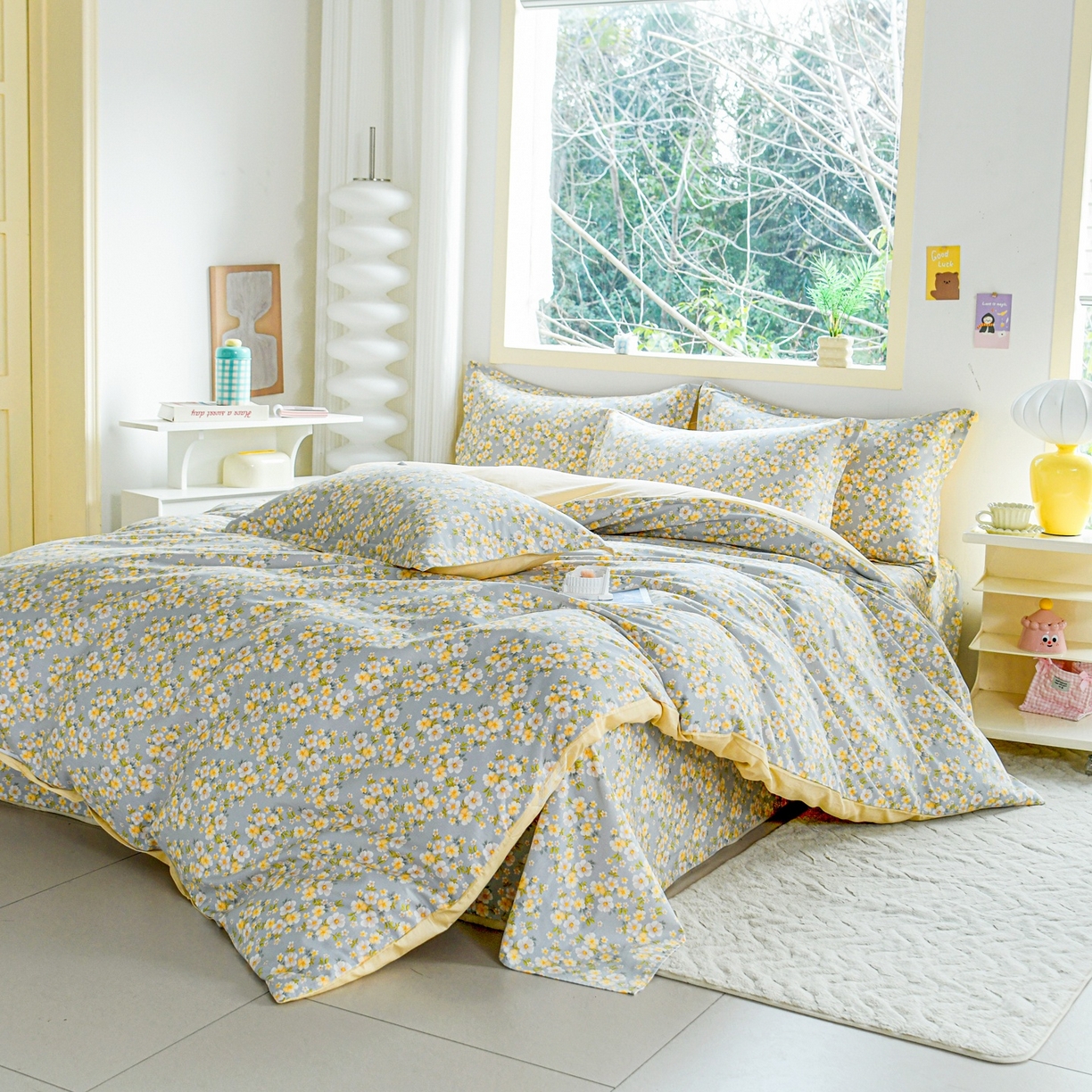 91家纺网 家纺一手货源 找家纺 缘舒家纺 2026新款全棉纯棉印花单被套被套单件 繁花