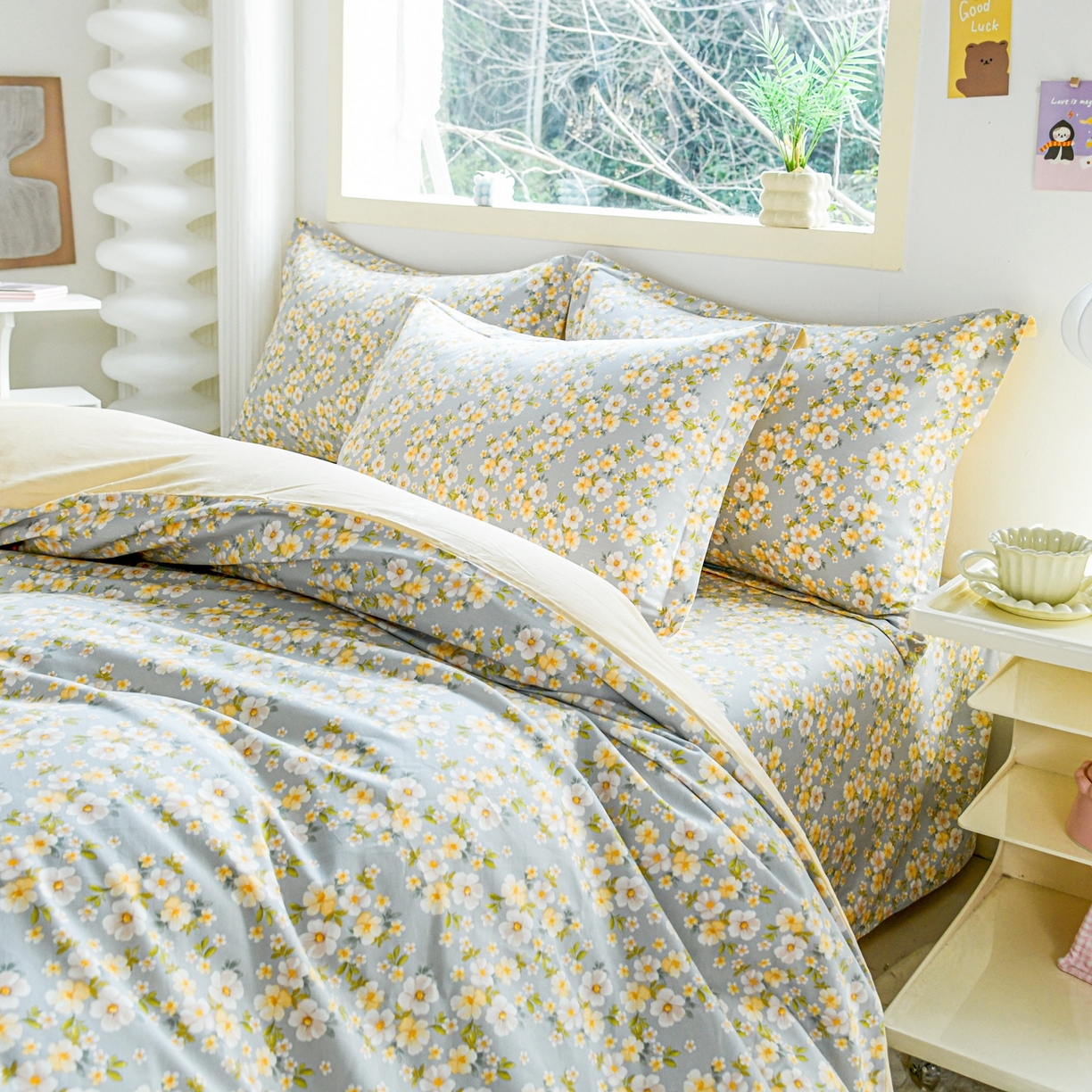 91家纺网 家纺一手货源 找家纺 缘舒家纺 2026新款全棉纯棉印花单被套被套单件 繁花