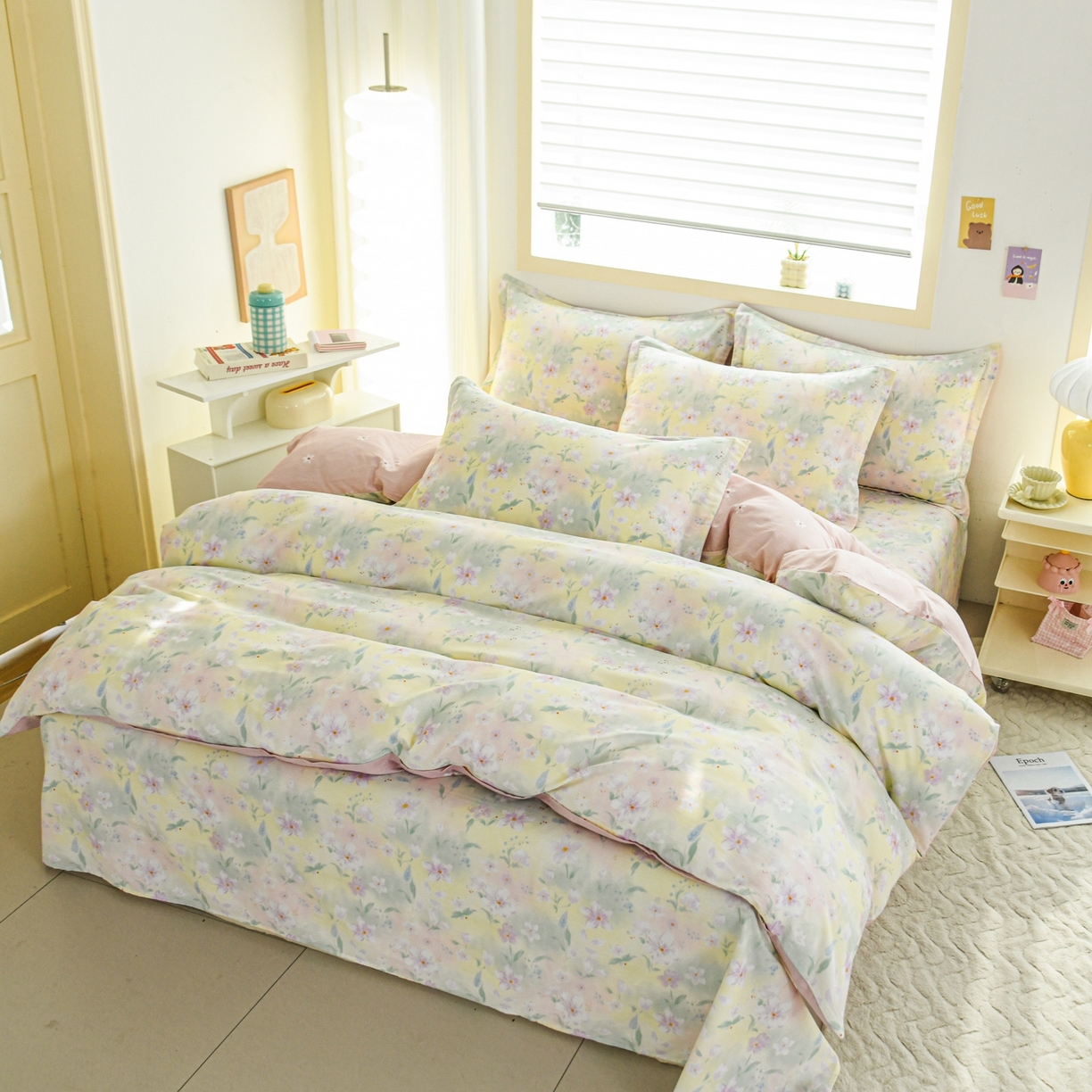 91家纺网 家纺一手货源 找家纺 缘舒家纺 2026新款全棉纯棉印花单被套被套单件 风堇