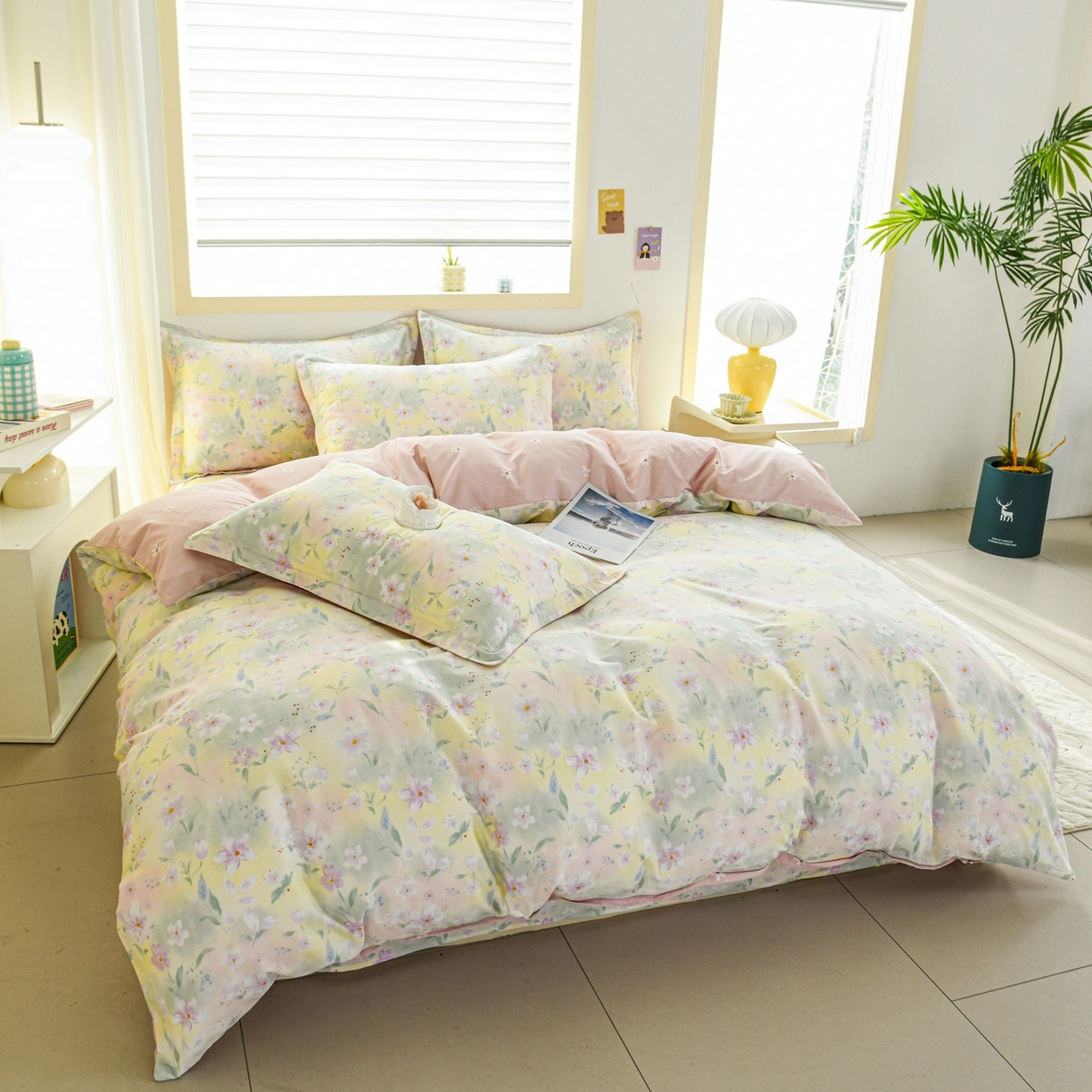 91家纺网 家纺一手货源 找家纺 缘舒家纺 2026新款全棉纯棉印花单被套被套单件 风堇