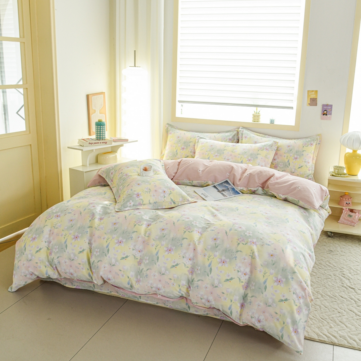 91家纺网 家纺一手货源 找家纺 缘舒家纺 2026新款全棉纯棉印花单被套被套单件 风堇