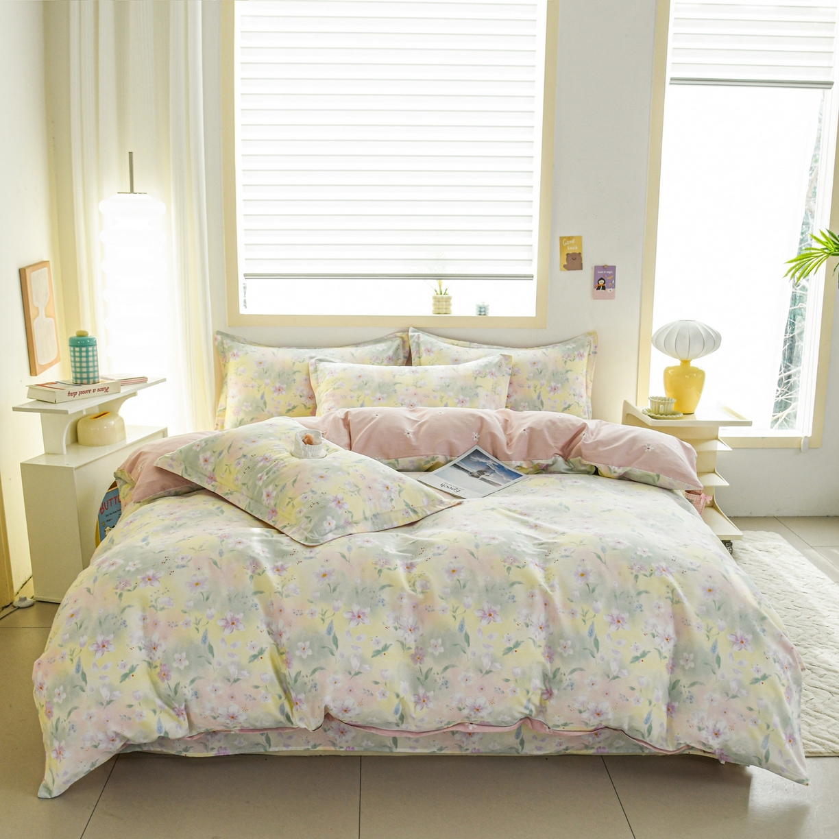 91家纺网 家纺一手货源 找家纺 缘舒家纺 2026新款全棉纯棉印花单被套被套单件 风堇