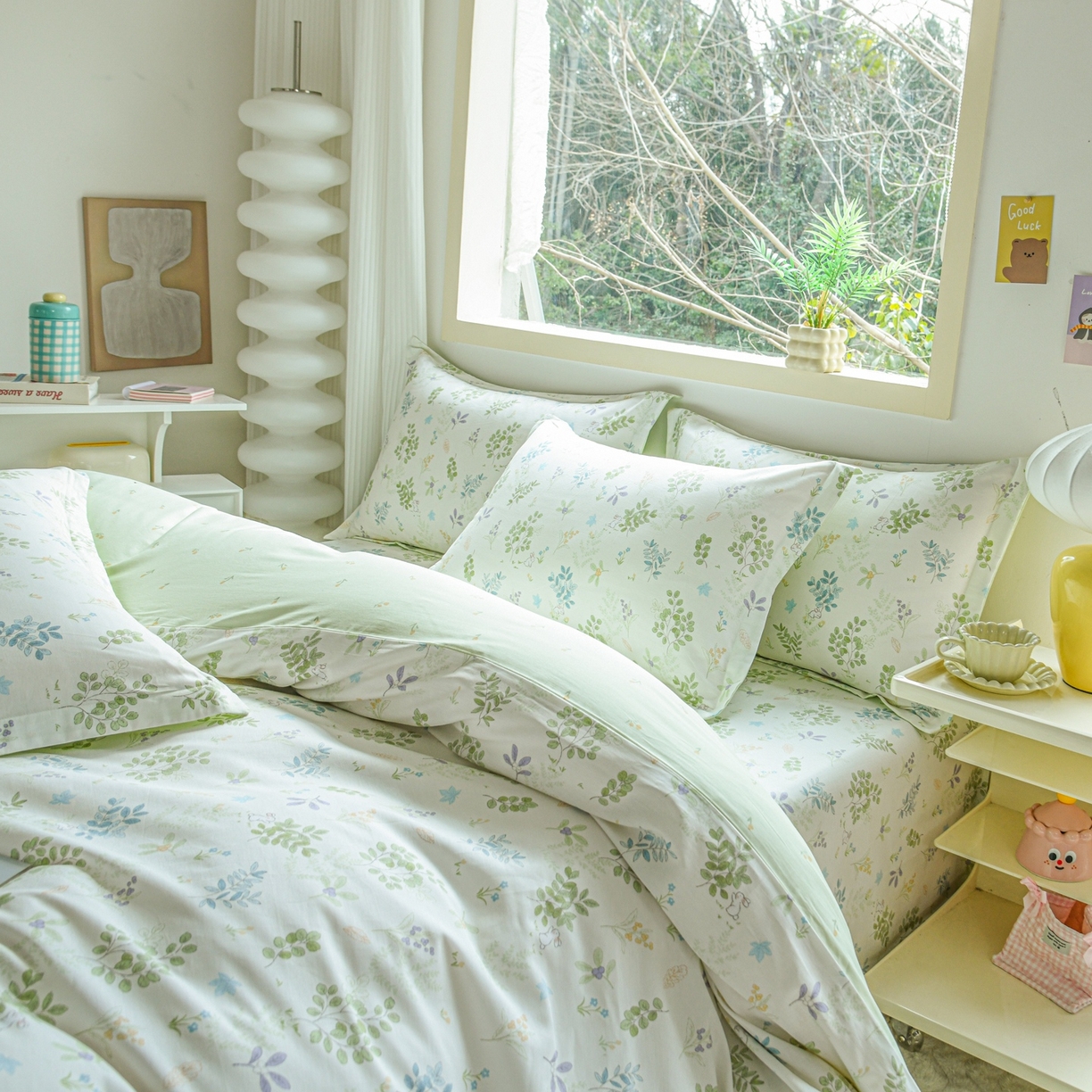 91家纺网 家纺一手货源 找家纺 缘舒家纺 2026新款全棉纯棉印花单被套被套单件 花丛小艺