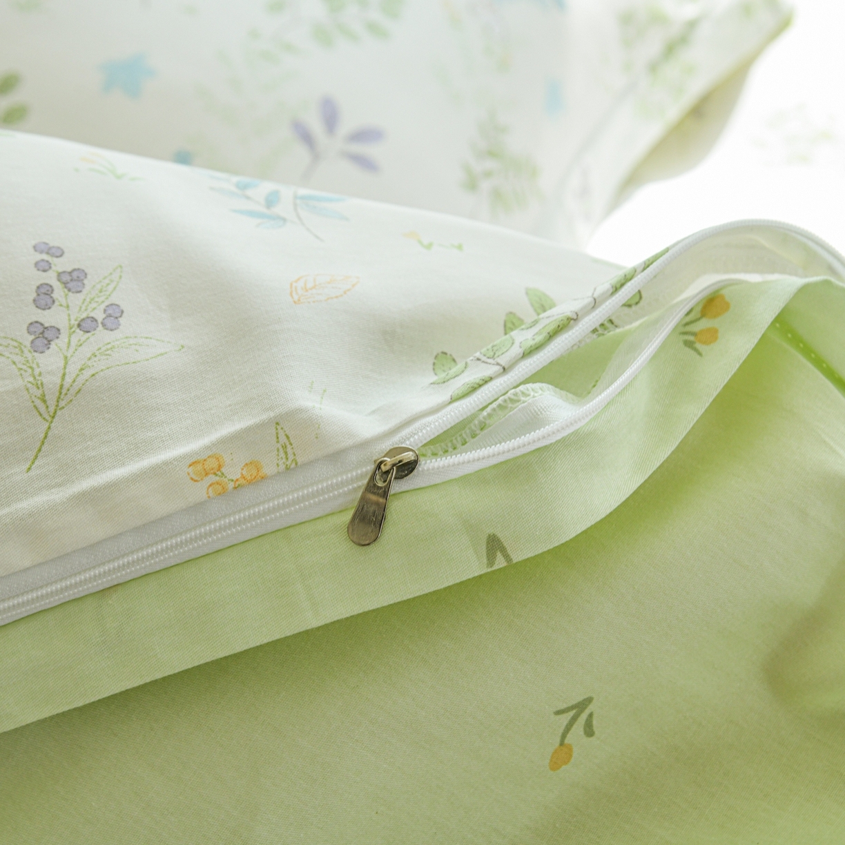 91家纺网 家纺一手货源 找家纺 缘舒家纺 2026新款全棉纯棉印花单被套被套单件 花丛小艺