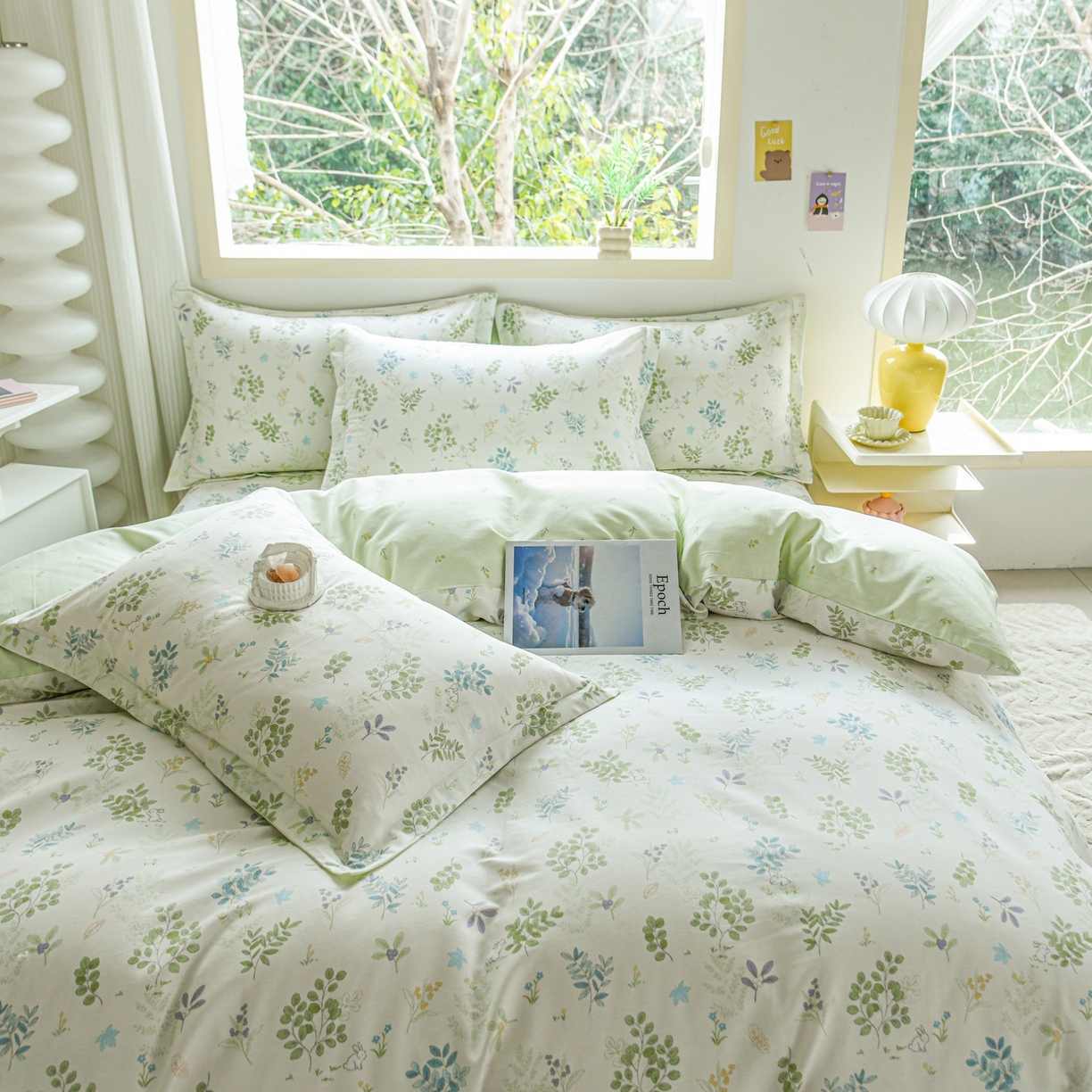 91家纺网 家纺一手货源 找家纺 缘舒家纺 2026新款全棉纯棉印花单被套被套单件 花丛小艺