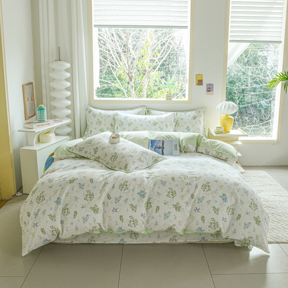 91家纺网 家纺一手货源 找家纺 缘舒家纺 2026新款全棉纯棉印花单被套被套单件 花丛小艺