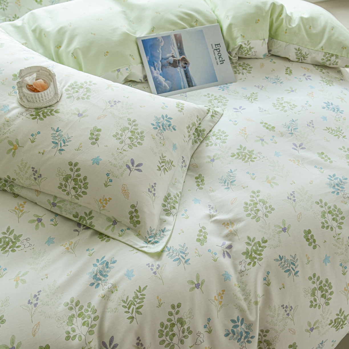 91家纺网 家纺一手货源 找家纺 缘舒家纺 2026新款全棉纯棉印花单被套被套单件 花丛小艺