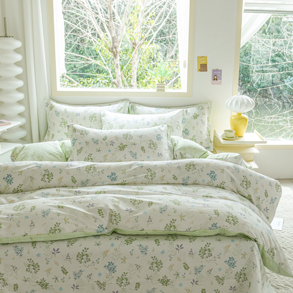 91家纺网 家纺一手货源 找家纺 缘舒家纺 2026新款全棉纯棉印花单被套被套单件 花丛小艺