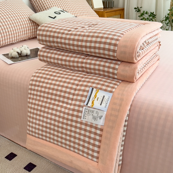 91家纺网 家纺一手货源 找家纺 （总）宝士康家纺 2026新款10A抗菌无印风单夏被/夏被四件套 被子被芯