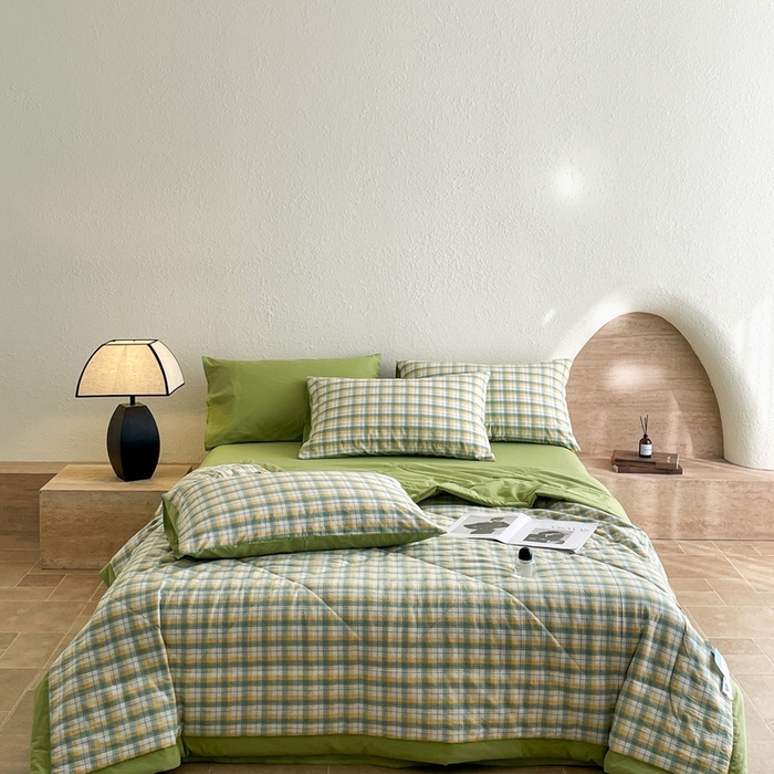 91家纺网 家纺一手货源 找家纺 （总）宝士康家纺 2026新款10A抗菌无印风单夏被/夏被四件套 被子被芯