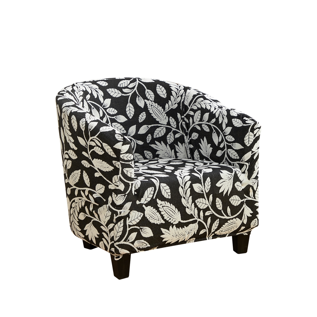 91家纺网 家纺一手货源 找家纺 逐日沙发套 2026新款提花系列-半圆椅套 素奢柳韵-月光白