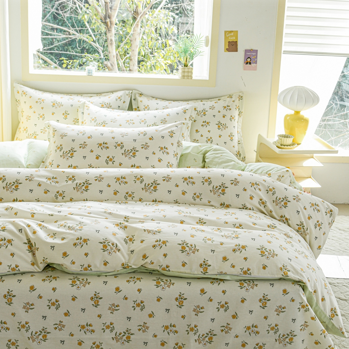 91家纺网 家纺一手货源 找家纺 缘舒家纺 2026新款全棉纯棉印花单被套被套单件 花叙