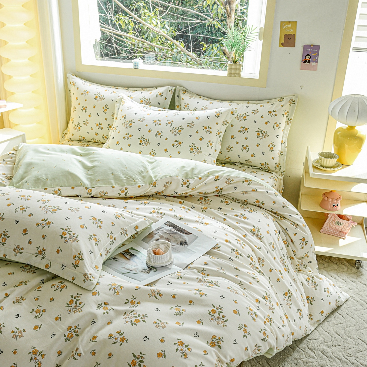 91家纺网 家纺一手货源 找家纺 缘舒家纺 2026新款全棉纯棉印花单被套被套单件 花叙