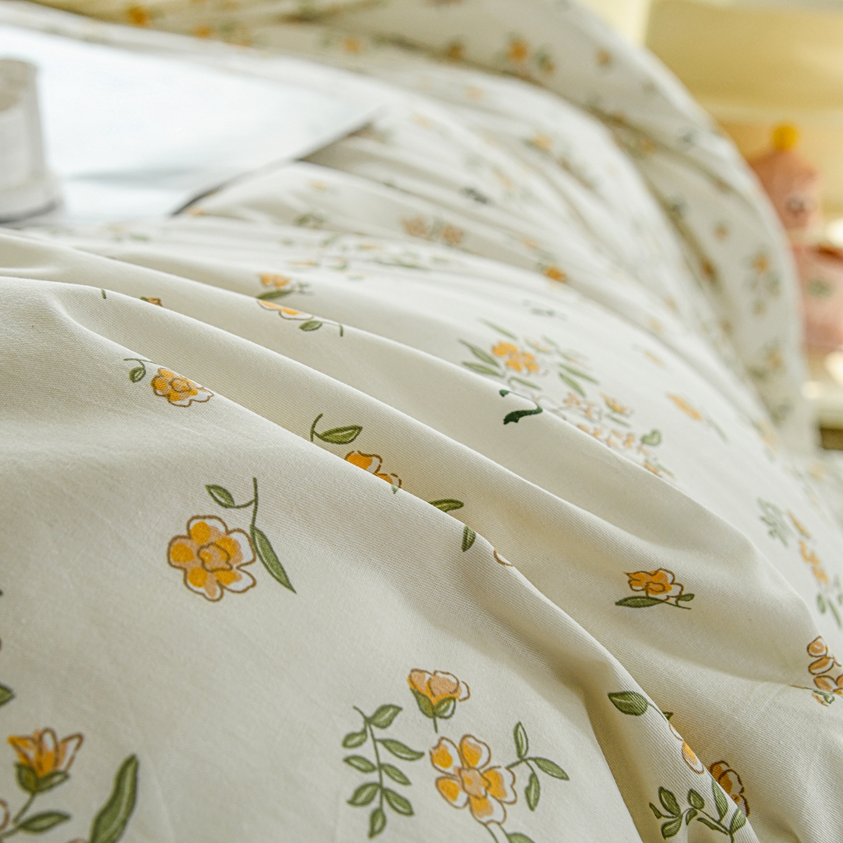 91家纺网 家纺一手货源 找家纺 缘舒家纺 2026新款全棉纯棉印花单被套被套单件 花叙