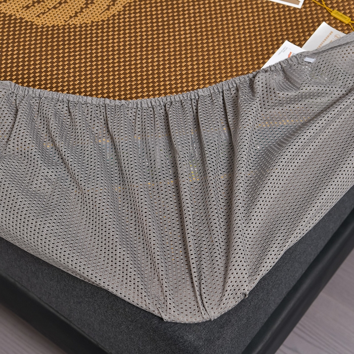 91家纺网 家纺一手货源 找家纺 小牛席业 202新款加厚款-叶语冰藤席系列（床笠款）凉席藤席冰藤席冰丝席竹席草席空调席乳胶席豆豆席 加厚款-叶语冰藤席系列床笠款-咖色