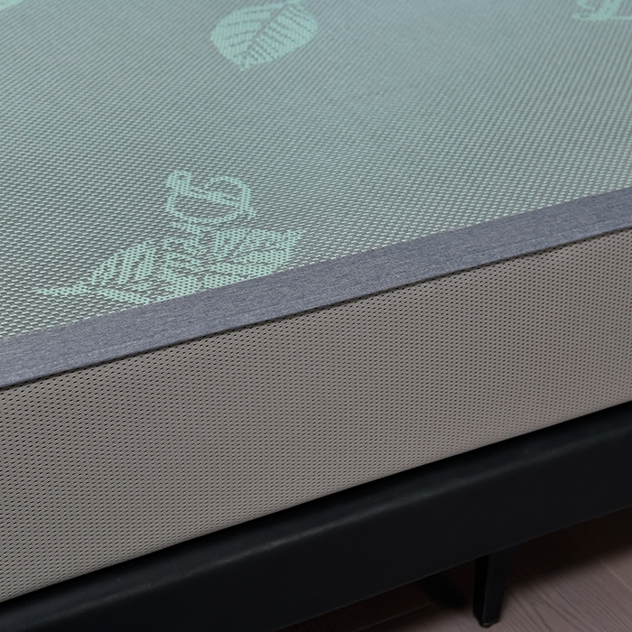 91家纺网 家纺一手货源 找家纺 小牛席业 202新款加厚款-叶语冰藤席系列（床笠款）凉席藤席冰藤席冰丝席竹席草席空调席乳胶席豆豆席 加厚款-叶语冰藤席系列床笠款-绿色