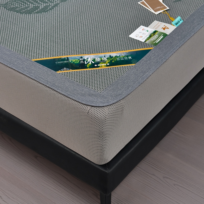 91家纺网 家纺一手货源 找家纺 小牛席业 202新款加厚款-叶语冰藤席系列（床笠款）凉席藤席冰藤席冰丝席竹席草席空调席乳胶席豆豆席 加厚款-叶语冰藤席系列床笠款-墨绿