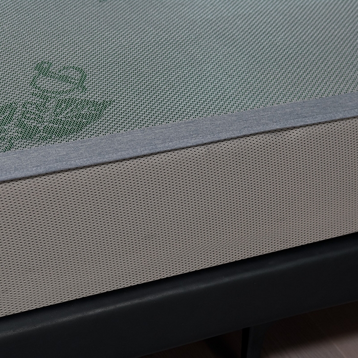 91家纺网 家纺一手货源 找家纺 小牛席业 202新款加厚款-叶语冰藤席系列（床笠款）凉席藤席冰藤席冰丝席竹席草席空调席乳胶席豆豆席 加厚款-叶语冰藤席系列床笠款-墨绿